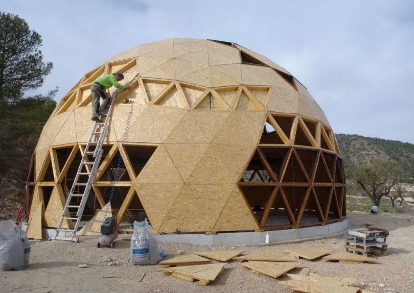 Construção sustentável domos geodésicos